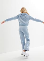 Meisjes velours joggingpak (2-dlg. set), bpc bonprix collection