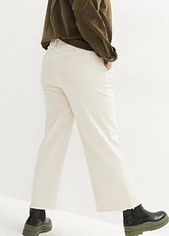 Wijde twill broek met high-waist comfortband, bpc bonprix collection
