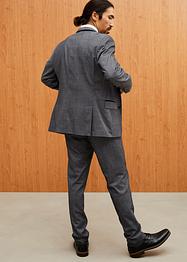 Pak (3-dlg. set): colbert, broek en das slim fit, bpc selection