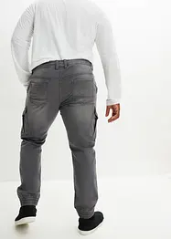 Regular fit jogging jeans met cargozakken, straight, bonprix