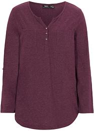 Katoenen henley shirt met knoopsluiting, bpc bonprix collection
