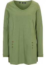 Katoenen longshirt in A-lijn, bonprix