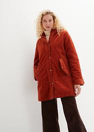 Warme corduroy parka met teddy voering in capuchon, A-lijn, bpc bonprix collection