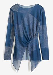 Asymmetrisch mesh shirt, RAINBOW