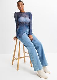 Asymmetrisch mesh shirt, RAINBOW