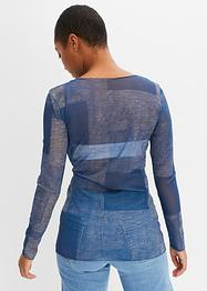 Asymmetrisch mesh shirt, RAINBOW