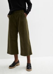 Wijde stretch corduroy culotte met high-waist comfortband, 7/8 lengte, bpc bonprix collection