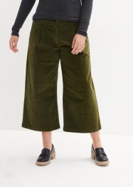 Wijde stretch corduroy culotte met high-waist comfortband, 7/8 lengte, bpc bonprix collection