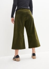 Wijde stretch corduroy culotte met high-waist comfortband, 7/8 lengte, bpc bonprix collection