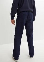 Waterafstotende outdoor broek van stretch-twill met riem, straight, bpc bonprix collection