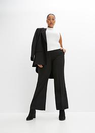 Broek met krijtstrepen en wijde pijpen, BODYFLIRT