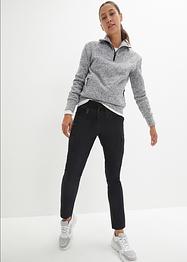 Waterafstotende outdoor broek met comfortband, cropped, bpc bonprix collection