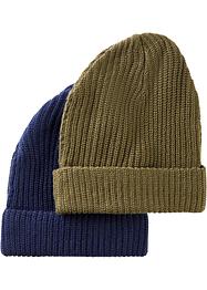 Gebreide muts (set van 2), bpc bonprix collection