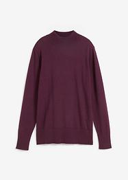 Fijngebreide basic trui met opstaande kraag en gerecycled materiaal, bpc bonprix collection