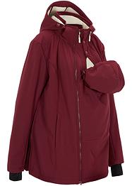 Outdoor softshell zwangerschapsparka / draagjas met teddy, bpc bonprix collection