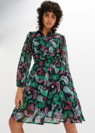 Gedessineerde jurk van gerecycled polyester, BODYFLIRT