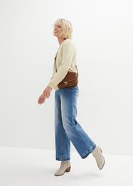 Stretch jeans met biologisch katoen, wijd, John Baner JEANSWEAR