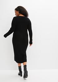 Gebreide jurk met split, BODYFLIRT boutique