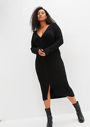 Gebreide jurk met split, BODYFLIRT boutique