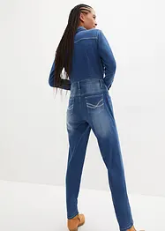 Stretch thermo jeans jumpsuit met zachte voering, John Baner JEANSWEAR