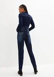 Stretch thermo jeans jumpsuit met zachte voering, John Baner JEANSWEAR