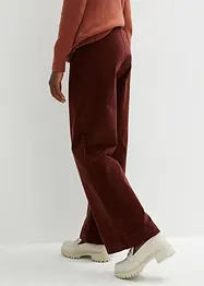 Wijde stretch Marlene broek, high waist, bonprix