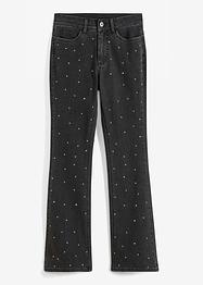 Flared jeans met studs, RAINBOW