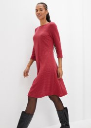 Punto di roma jurk met jacquard patroon, knielang, bpc bonprix collection