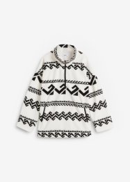 Fleece sweater met schipperskraag, bpc bonprix collection