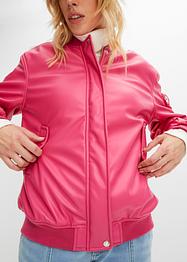 Oversized bikerjack van imitatieleer, RAINBOW