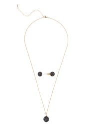 Ketting en oorstekers met zirkonia (3-dlg. set), bpc bonprix collection