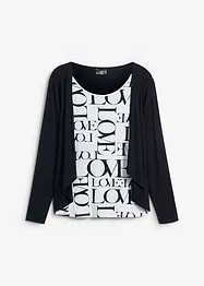 Shirt met tekstprint, bonprix