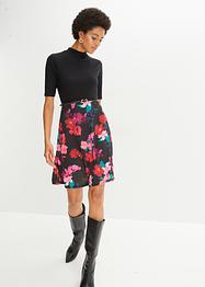 Jersey jurk met col, BODYFLIRT boutique