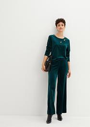 Fluwelen shirt met cut-outs, bpc selection