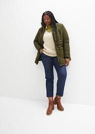 Winterjas met capuchon met imitatiebont, John Baner JEANSWEAR