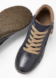 Leren veterboots in comfortabele wijdte, bpc selection