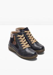 Leren veterboots in comfortabele wijdte, bpc selection