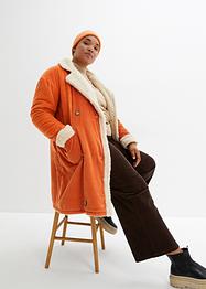 Lange corduroy jas met teddy voering, bpc bonprix collection