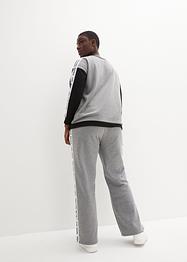 Joggingpak met sweater en wijde broek (2-dlg. set), bpc bonprix collection