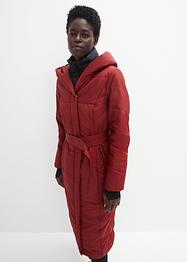 Lange outdoor jas in layerlook met riem, waterafstotend, bpc bonprix collection