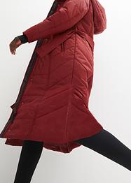 Lange outdoor jas in layerlook met riem, waterafstotend, bpc bonprix collection