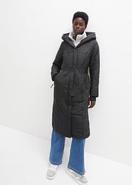 Lange outdoor jas in layerlook met riem, waterafstotend, bpc bonprix collection