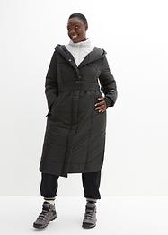 Lange outdoor jas in layerlook met riem, waterafstotend, bpc bonprix collection