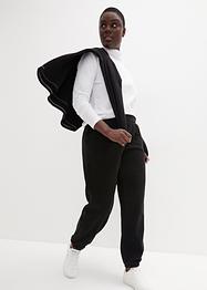 Fleece joggingbroek, wijd model, bpc bonprix collection