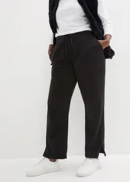 Fleece broek, straight, bonprix