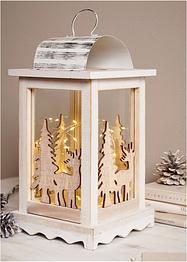 LED lantaarn met dennenboom en eland, bpc living bonprix collection