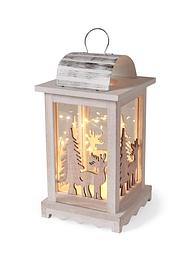 LED lantaarn met dennenboom en eland, bpc living bonprix collection