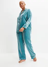 Satijnen pyjama met glans (2-dlg. set), bpc bonprix collection