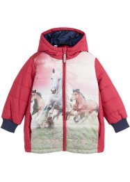 Meisjes winterjas met paarden, waterdicht en winddicht, bpc bonprix collection