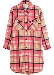 Lang shacket met ruiten, gevoerd, bpc bonprix collection